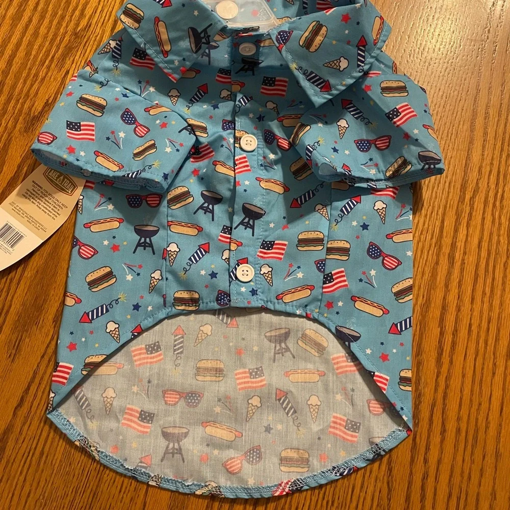 Dog outfit 4th of July holiday dog shirt
